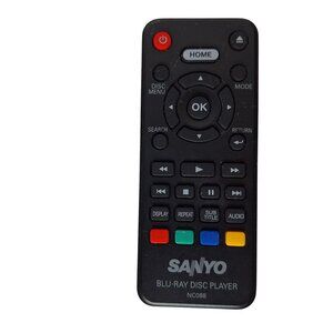 Genuine Sanyo Blu-Ray Disc Player Remote Control NC088 Tested Working
